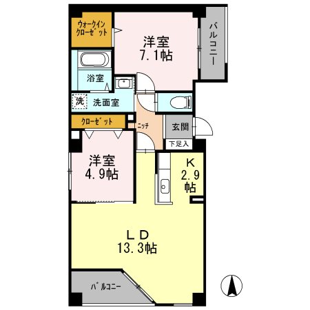 アルカス西公園 間取り