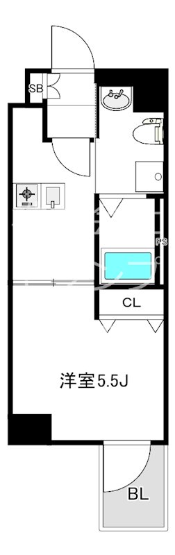 MODERN PALAZZO 大濠Porto 401号室 間取り