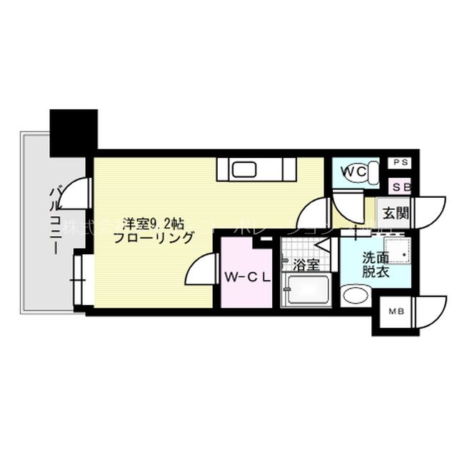 間取り アソシアグロッツォ天神ザガーデン 間取り図