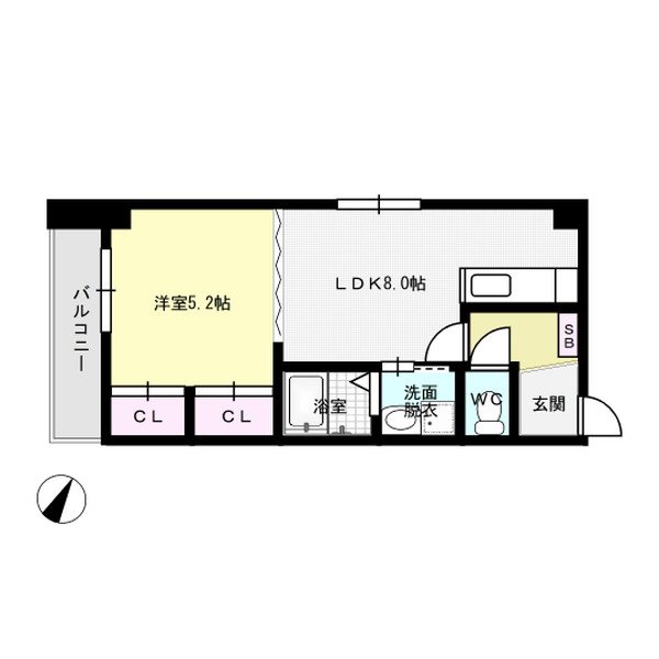 ※室内写真は同物件別部屋引用・現状優先です。 アベニール薬院 間取り図