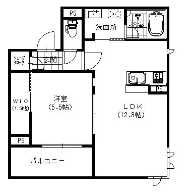 ※室内写真は同物件別部屋引用・現状優先です。 ラサンテ大橋 間取り図