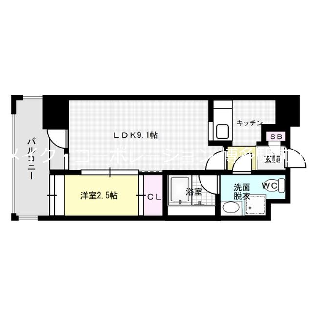 グランフォーレプライム天神東 間取り