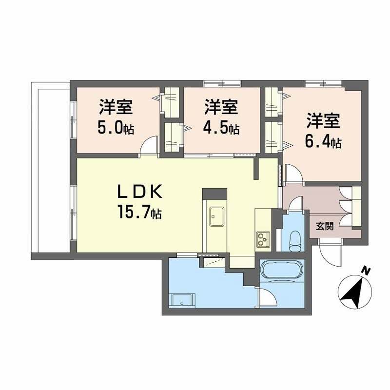 間取り シャーメゾン上大利レジデンス 間取り図