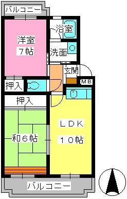 グレイシャス室見 間取り