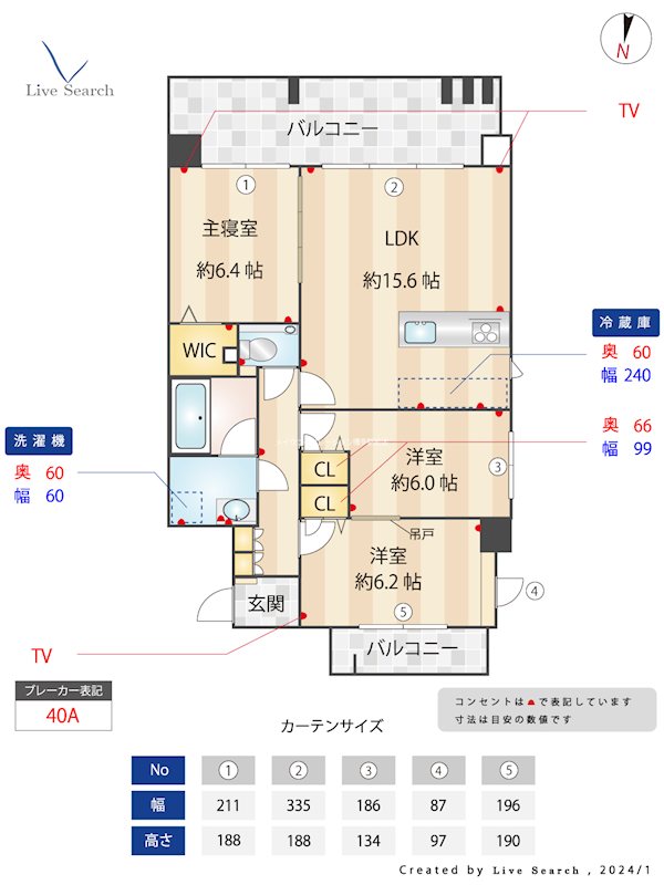 ラフィーネ鳥飼  間取り