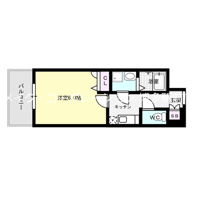 エステムプラザ博多駅南 間取り