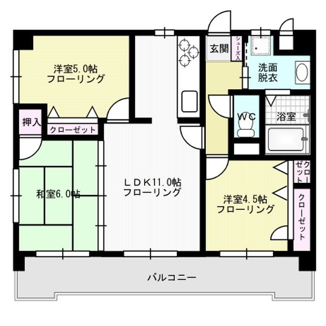 グランドアビタシオン平尾 間取り