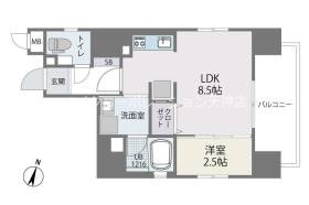 サニークレスト渡辺通 間取り