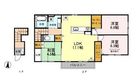 D-room植村 Ⅱ号室 間取り