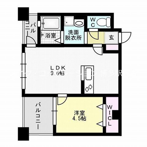 間取り アソシアグロッツォ博多サウスガーデン 間取り図