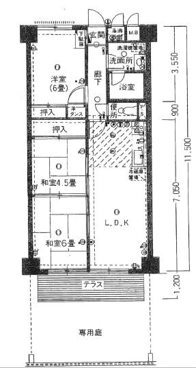 チュリス薬院 間取り