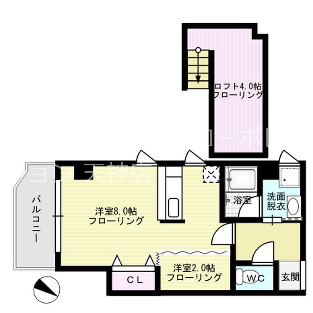 ジェンティーレ薬院Ⅰ 間取り