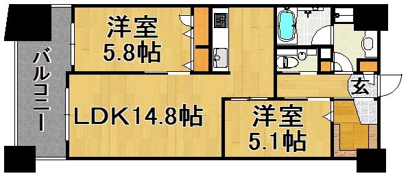 アクロス天神センタープラザ 間取り