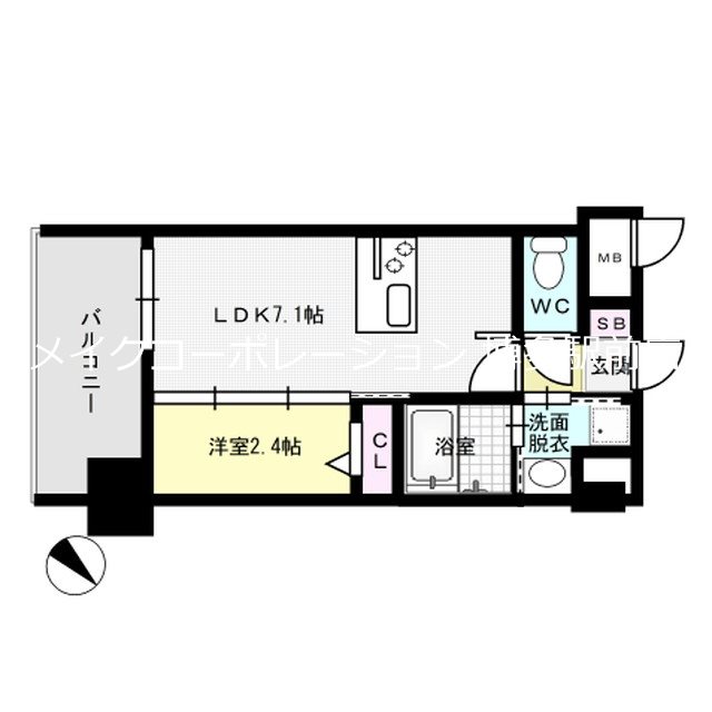 エンクレスト天神LINK 間取り