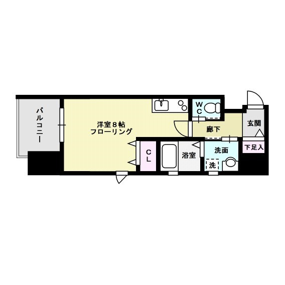 間取り BLANC TOUR HAKATA 間取り図