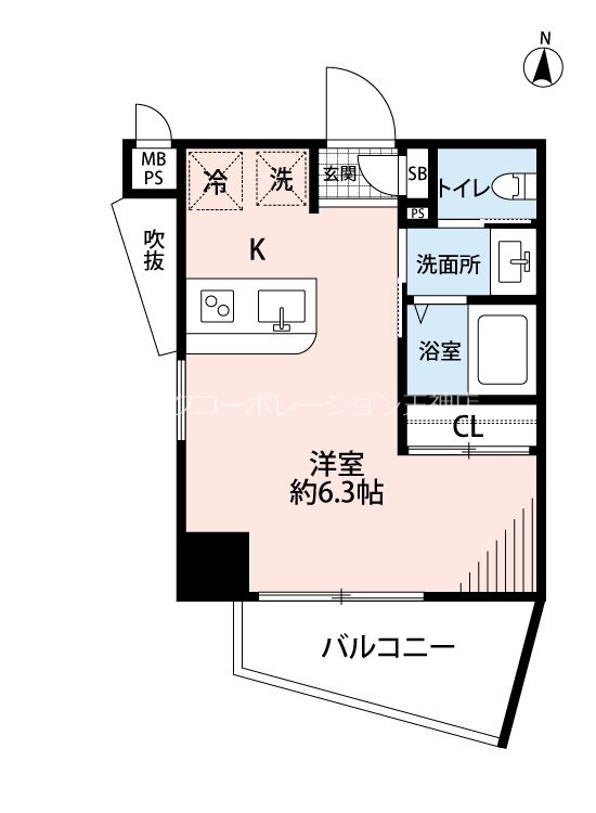 サヴォイステディハウス  間取り