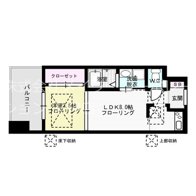 エステートモア天神 間取り