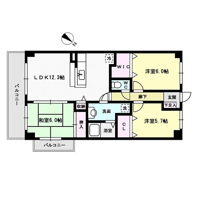 サントラップアベニュー 間取り図