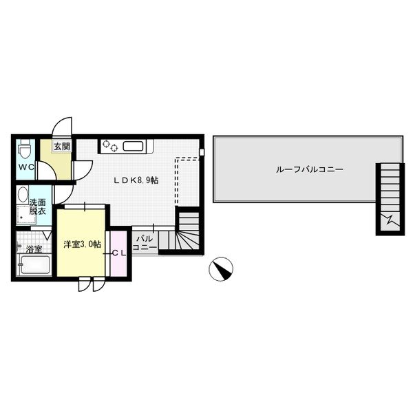 Grandticティアラ吉塚Ⅰ 間取り