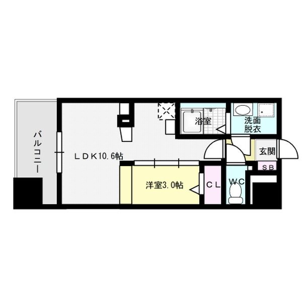 ファーメリー那の川 805号室 間取り