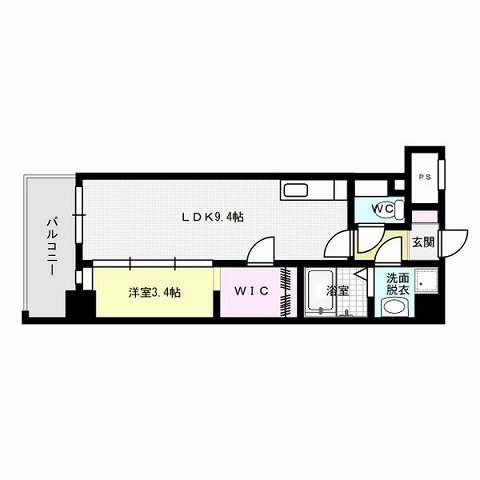 レーベン姪浜駅前 間取り