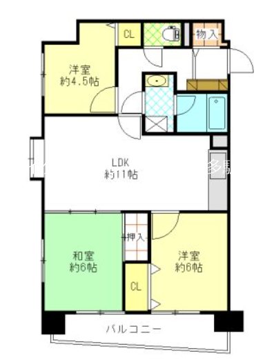 サンロジュマン平尾 間取り