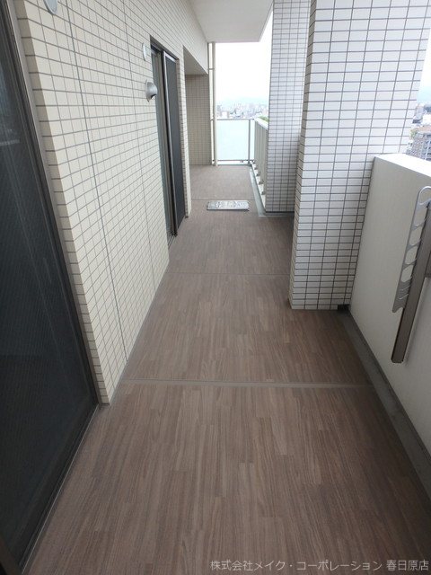 写真は同型タイプ BPRレジデンス高宮 ベランダ