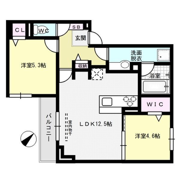 Grace Ain 301号室 間取り