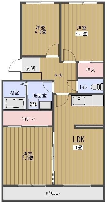 リバティR城西 間取り