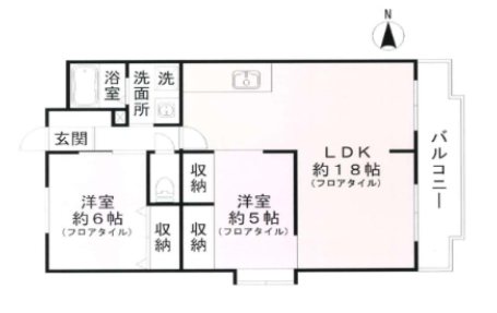 リバーサイド山本 205号室 間取り