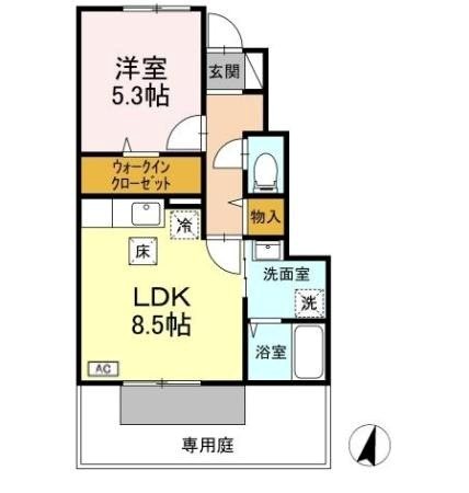 フォイユ橋本 間取り
