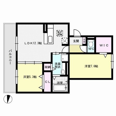 セゾン・ランタナⅤ 間取り