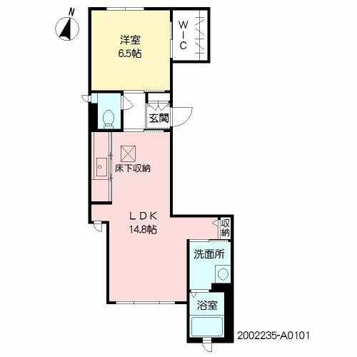 リーヴス薬院 101号室 間取り