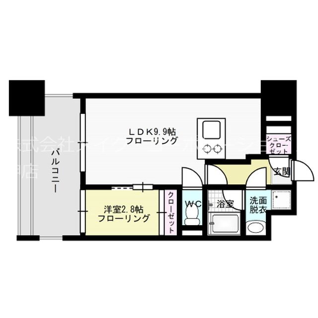 リアンプレミアム大濠公園 間取り