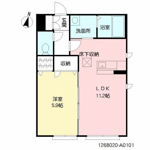 ルナ ツー 101号室 間取り