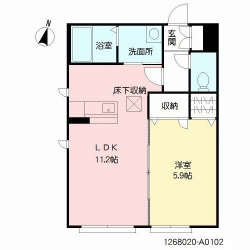 ルナ ツー 102号室 間取り