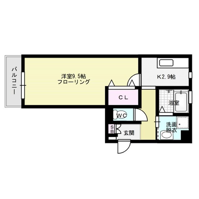 CASA白金 203号室 間取り