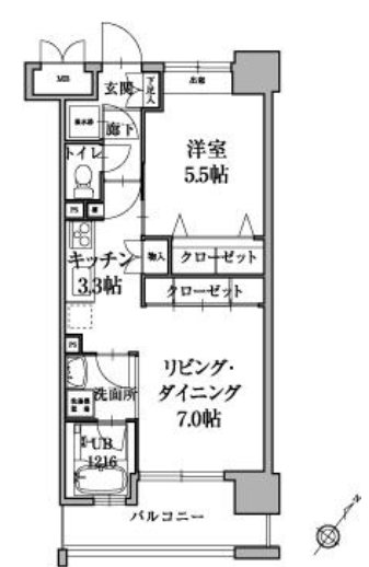 レジデンツァ大橋 間取り