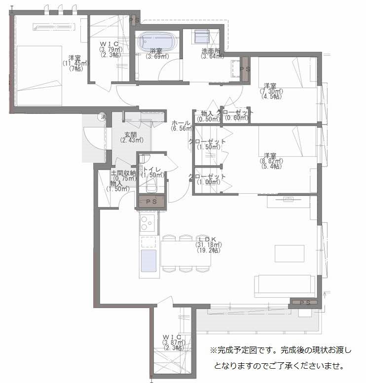 シャーメゾンヴェル南大橋 間取り