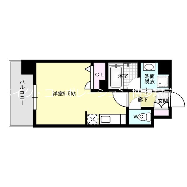 間取り反転 LANDIC S4173 間取り図