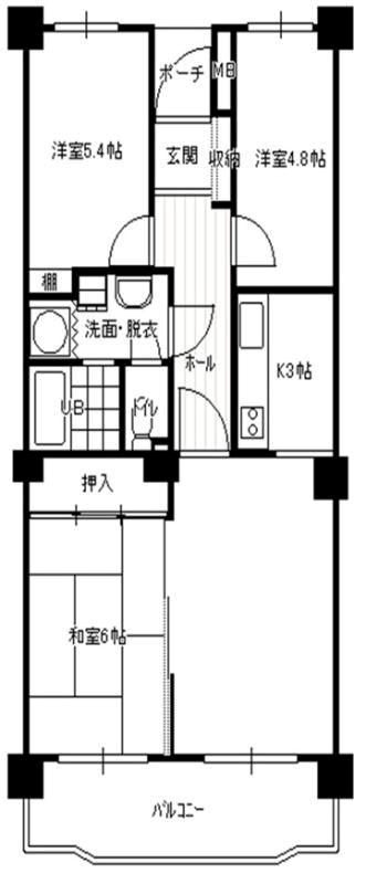 大名サンハイツ  間取り