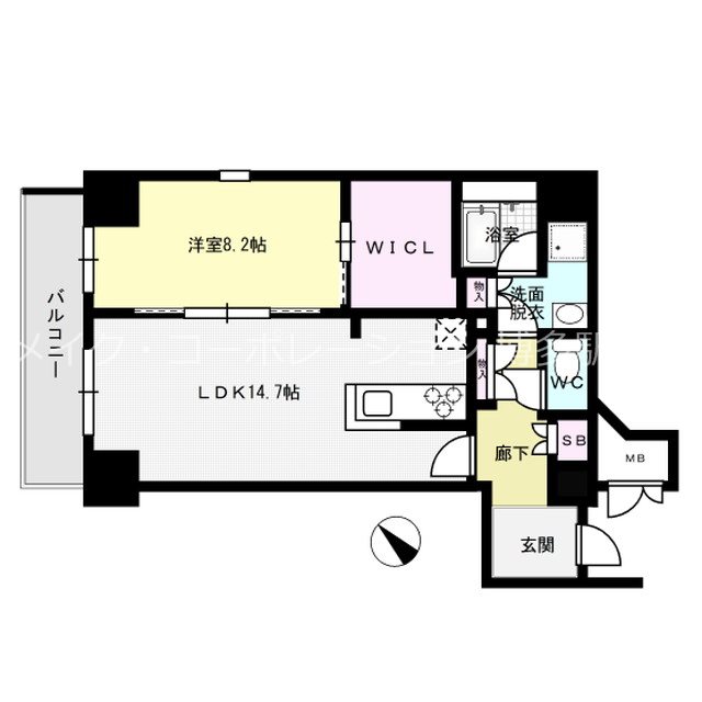 間取り シャーメゾンステージ博多 間取り図