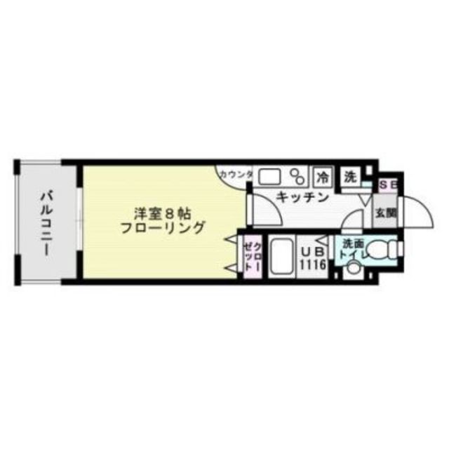 エンクレスト天神Ⅲ 間取り