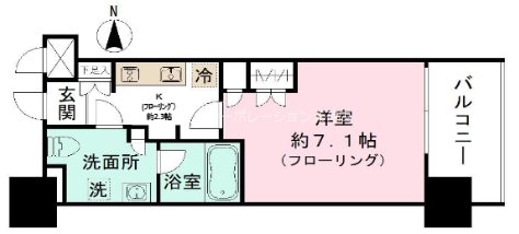 パークリュクス大手門mono  間取り