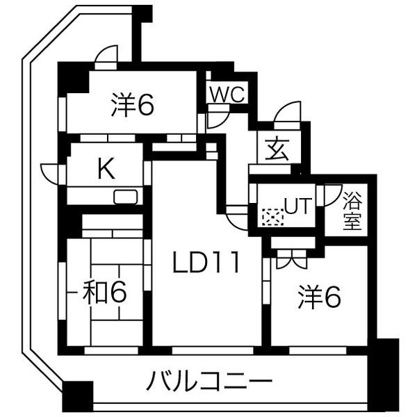 アメックス西新セレスト  間取り