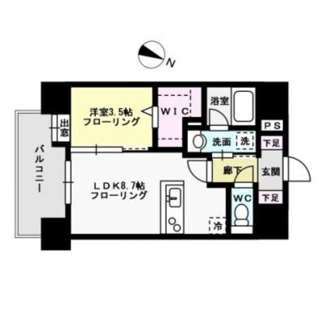 エンクレスト博多MATE 間取り