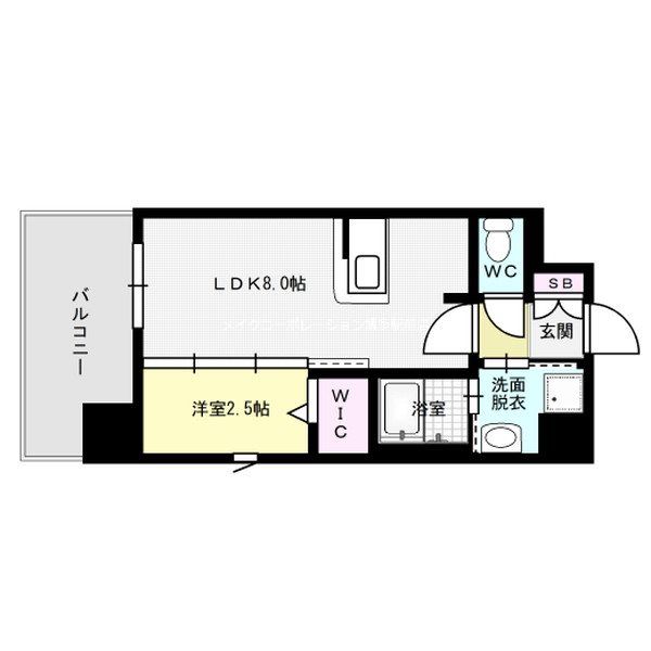 ※室内写真は同物件別部屋引用・現状優先です。 エンクレスト大手門GLOW 間取り図