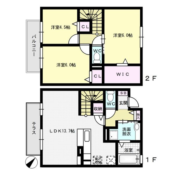 曰佐 藤邸 Ⅰ棟 間取り