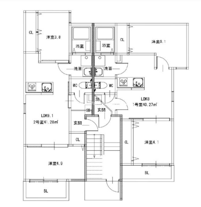 Hale Lea笹原  間取り