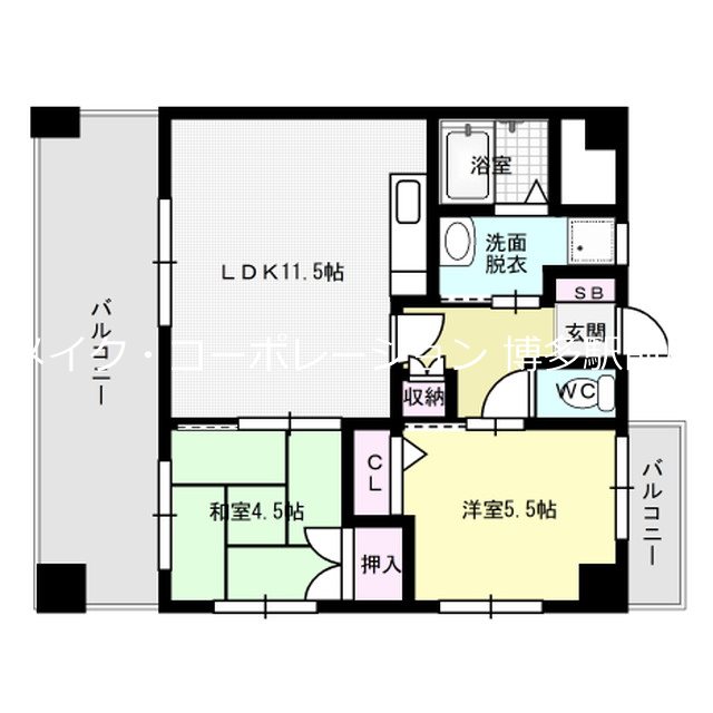 グラントープ道頓堀 間取り
